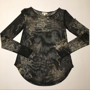 Silence +Noise Urban Outfitters Small Sheer Blouse